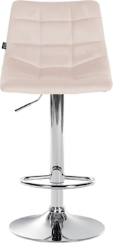 thumbnail of Barhocker Jerry Samt beige/chrom