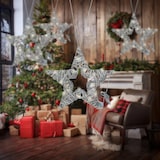 thumbnail of WellHome - Stella luminosa decorativa con 15 luci LED con glitter 35x4x35cm