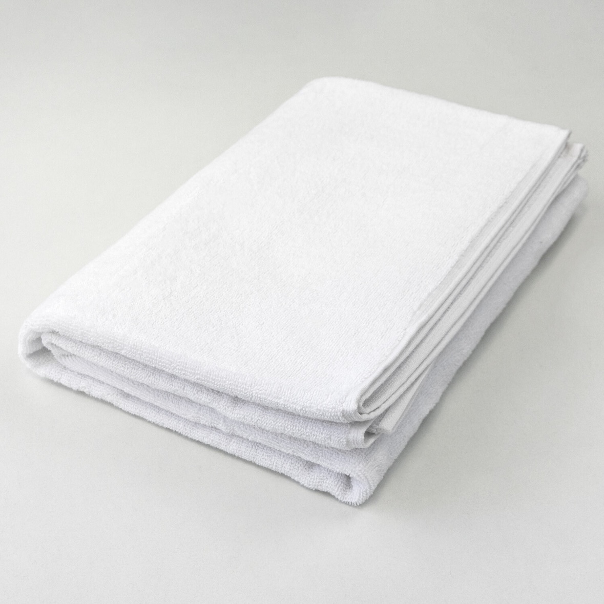 Pack 10 toalhões de banho para hotelaria Liso - Fio Torcido - 100% Algodão - 450gr - Branco