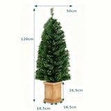 thumbnail of COSTWAY Albero di Natale Artificiale 120 cm con Illuminazione, Albero di Natale in Vaso, Albero di Natale in Vaso per Ingresso