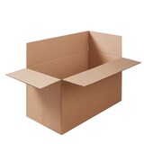 thumbnail of 5 x Faltkarton (1200 x 600 x 600 mm) stabil 2-wellig Versandkarton für schwere Gegenstände Paket DHL Hermes Schachtel Box Paket braun BB-Verpackungen