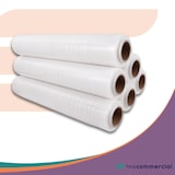 thumbnail of Inoverse Stretchfolie Transparent Wickelfolie, 1.5 kg, 6 Rollen, Für Möbel & Umzug, Palettenfolie, Handstretchfolie