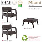 thumbnail of SHAF - Conjunto de cadeiras e mesa em grafite Miami