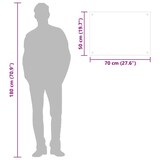 thumbnail of vidaXL Küchenrückwand Schwarz 70x50 cm Hartglas