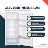thumbnail of homeX CFB1811E Einbaukühlschrank mit Gefrierfach, 122cm Nische - 181 Liter, Schlepptürtechnik, LED-Beleuchtung, 39 dB