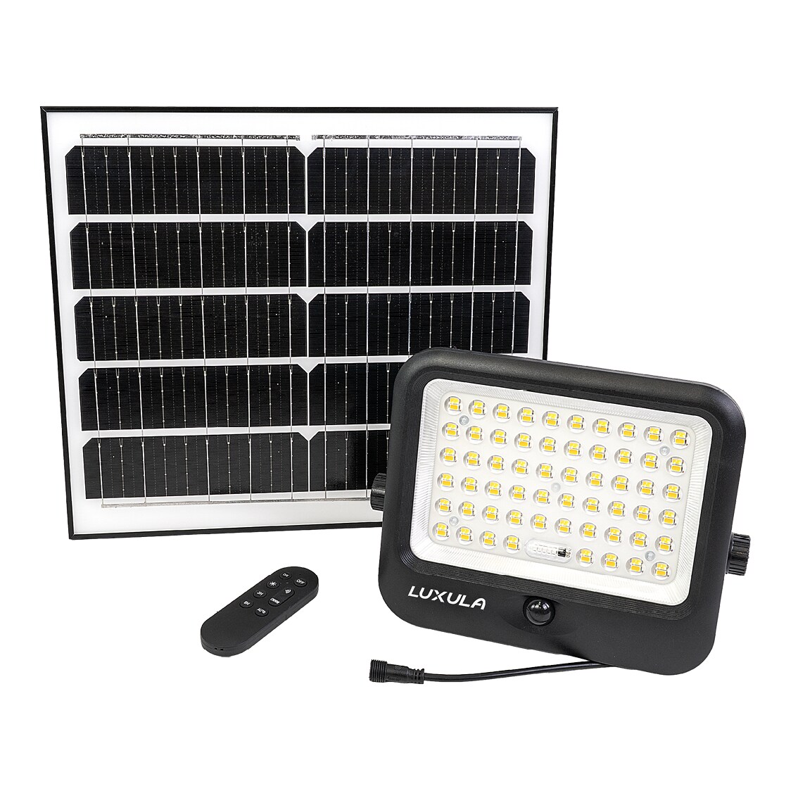 LUXULA LED Solar-Fluter LXSO400141 4800 lm einstellbar in warm-, neutral- und kaltweiß (CCT) schwarz IP65