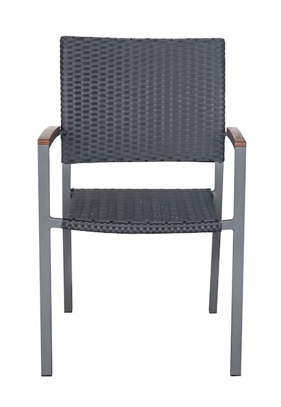 Professional Outdoor Esstisch Barbados, Aluminium / PE-Rattan, 80