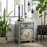 thumbnail of OPIUM OUTLET Muebles Cómoda Mesita de noche Armario nocturno Consola de noche Mesilla de noche Maroon 35191-13 gris asiático chino oriental