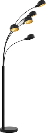 thumbnail of Helloshop26 - Moderne höhenverstellbare Stehlampe 200 cm hoch 5 Leuchten gemütliches Ambiente schwarzer Stahl