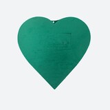thumbnail of Nass Steckschaum Herz 30x28x5cm mit Saugnapf für Auto Frischblumen Blumen Steckmasse Steckschwamm Moosherz Floristikbedarf Autoschmuck Hochzeit Grün