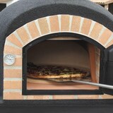 thumbnail of MF - Holzbackofen für den Außenbereich Modell GRAN CANARIA (Bordeaux - 120 x 120 x 170 cm) – Isoliert mit Kork und 3 Keramikmatten