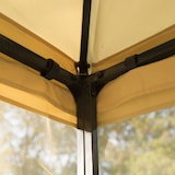 thumbnail of Gazebo da Giardino di Lusso 3x3m in Metallo con Zanzariera Panna