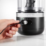 thumbnail of KITCHENAID Picadora sin cable 5KFCB519EBM, acero inoxidable/plástico, 1.19 L, 24 W, sin cable, función de impulso en la tapa, negra