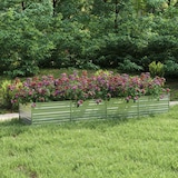 thumbnail of vidaXL Garten-Hochbeet 320x80x45 cm Verzinkter Stahl Silber