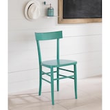 thumbnail of Brera - Silla de madera turquesa 2 piezas