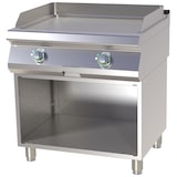 thumbnail of Gastro Elektro-Griddleplatte verchromt Standgerät Grillplatte Bratplatte 800x730x300 mm 9 kW