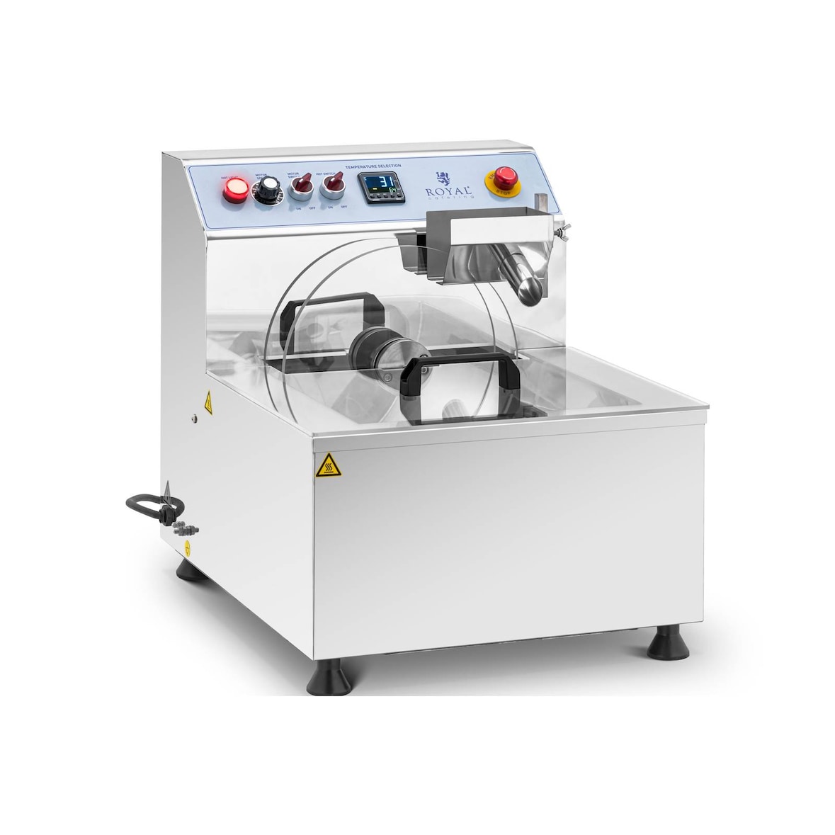 Royal Catering - Chocoladetempereerapparaat - RVS - 750 W - 8 l -