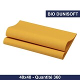 thumbnail of Serviette de table Bio dunisoft - 40x40 - Miel - x360 - DUNI