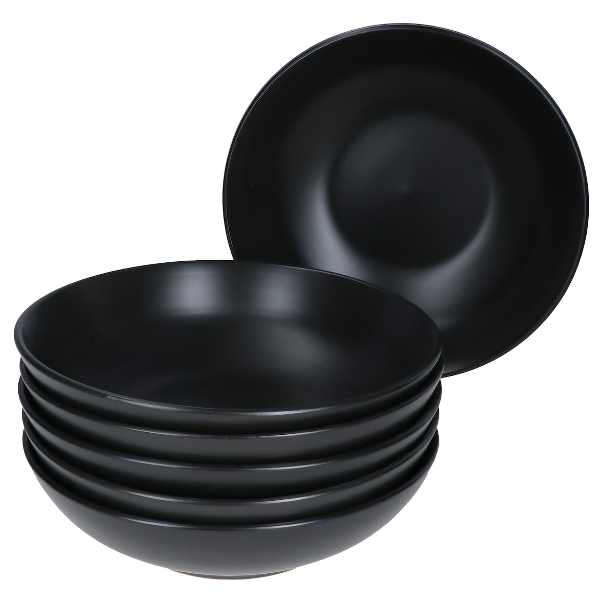 6er Suppenteller Set Kattegat 500 ml schwarz matt