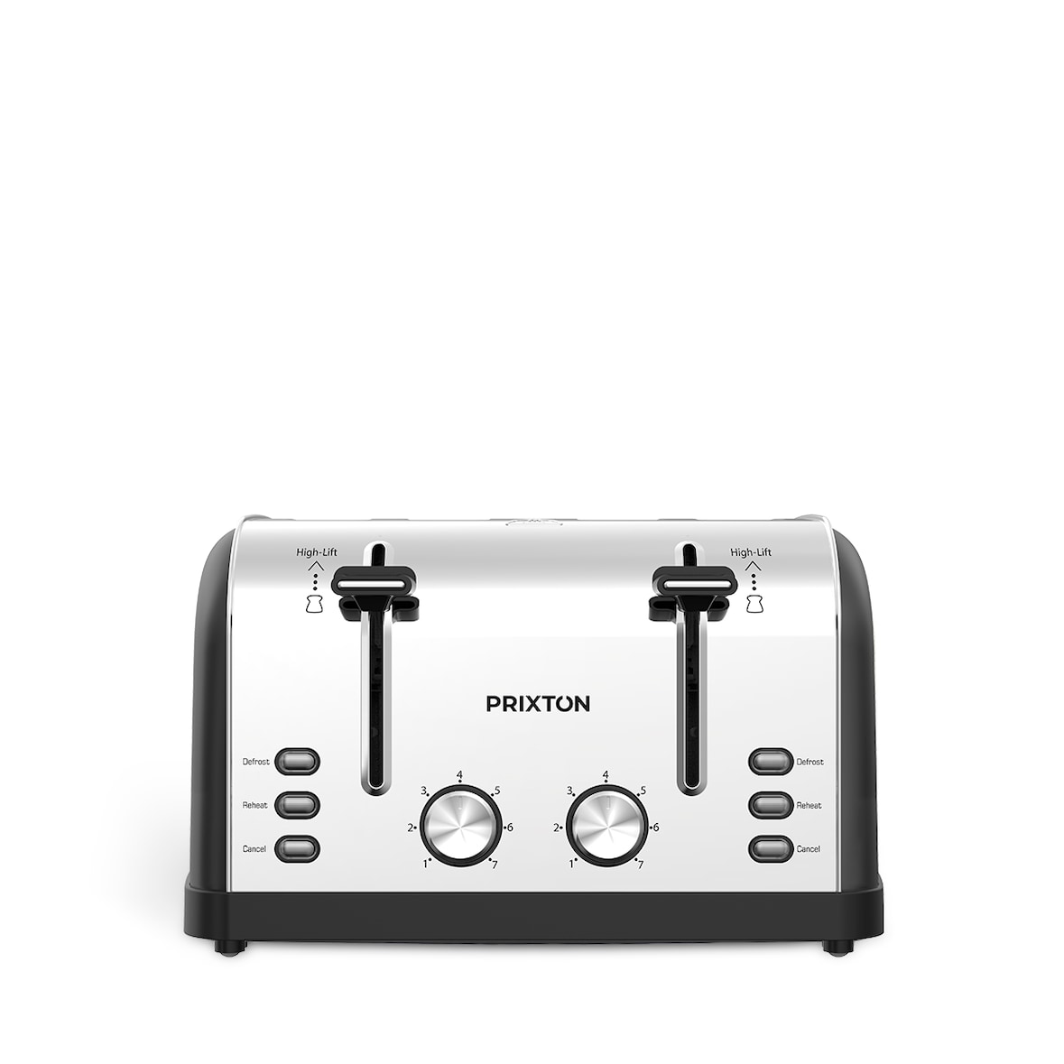 Torradeira PRIXTON (4 ranhuras -1900W - Preto)