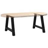thumbnail of vidaXL Couchtischbeine A-Form 2 Stk. Schwarz 60x(42-43) cm Stahl