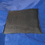 thumbnail of Copertura rettangolare per piscina 6 x 10m, blu navy, con rete drenante, resistenza 140g/m2