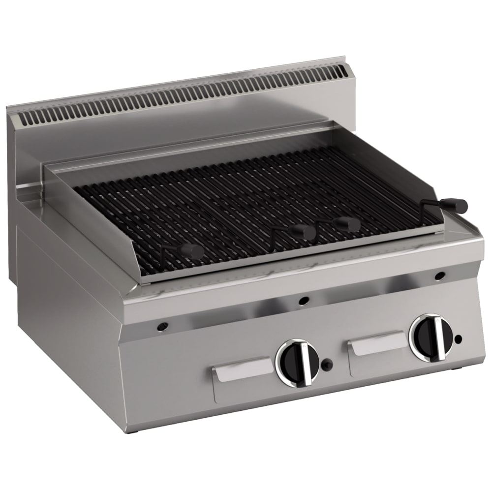 Gas Lavasteingrill 2 Heizzonen Tischgerät