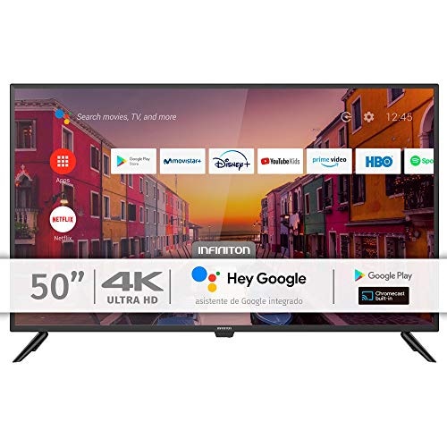 Televisor Smart TV 50" 4K UHD - INFINITON INTV-50AF2300–  Android 9.0 