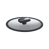 thumbnail of Balance Glasdeckel mit schwarzem Silikonrand, transparent