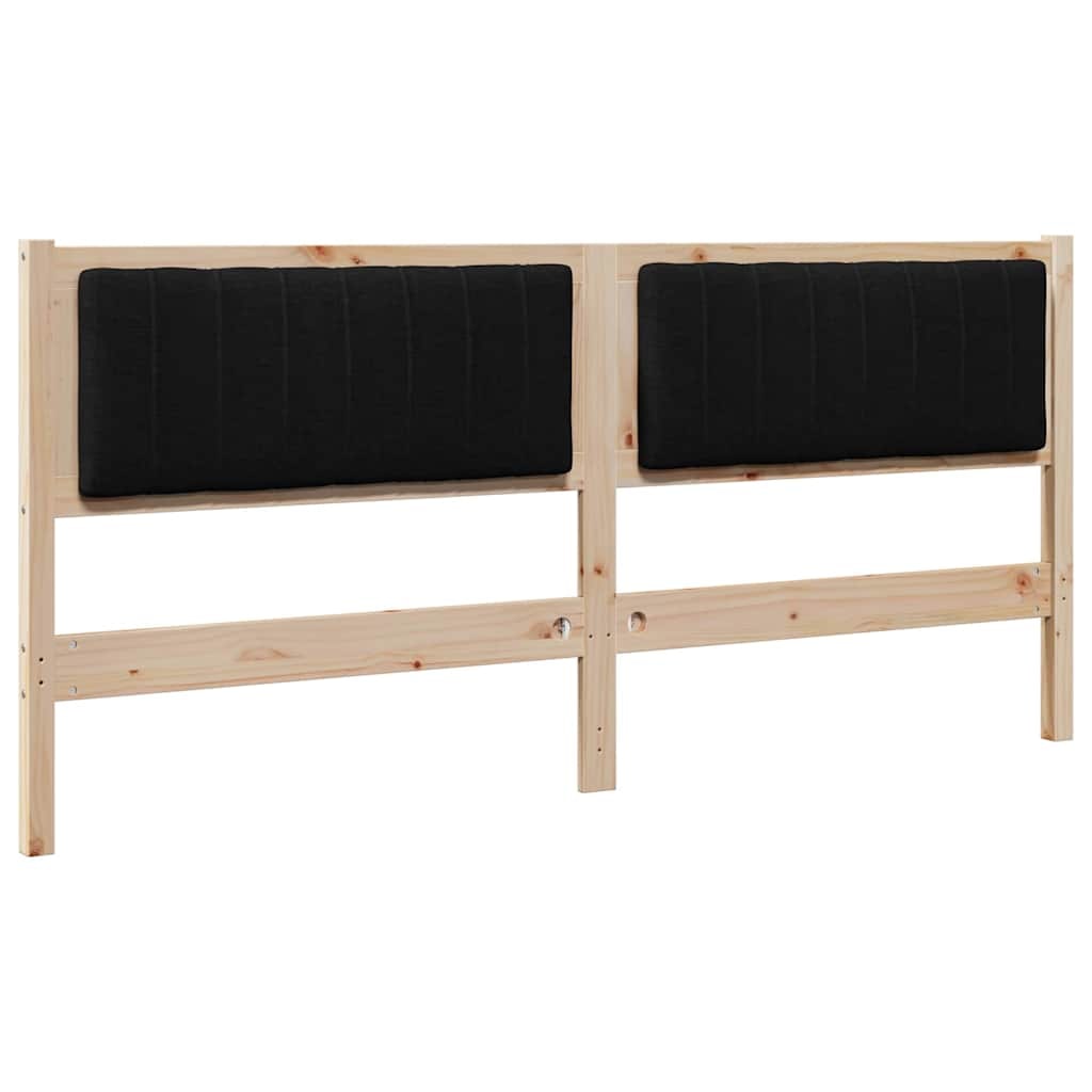 vidaXL Gepolstertes Kopfteil Braun 180 cm Massives Kiefernholz