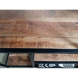 thumbnail of Bücherregal Stand Regal Bücherbord 100 x 193 x 36 cm Metall schwarz Holzböden massiv