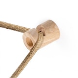 thumbnail of Crochet de Décentralisation en Bois Naturel Brut pour Câble Électrique en Textile - Accessoire pour Luminaires
