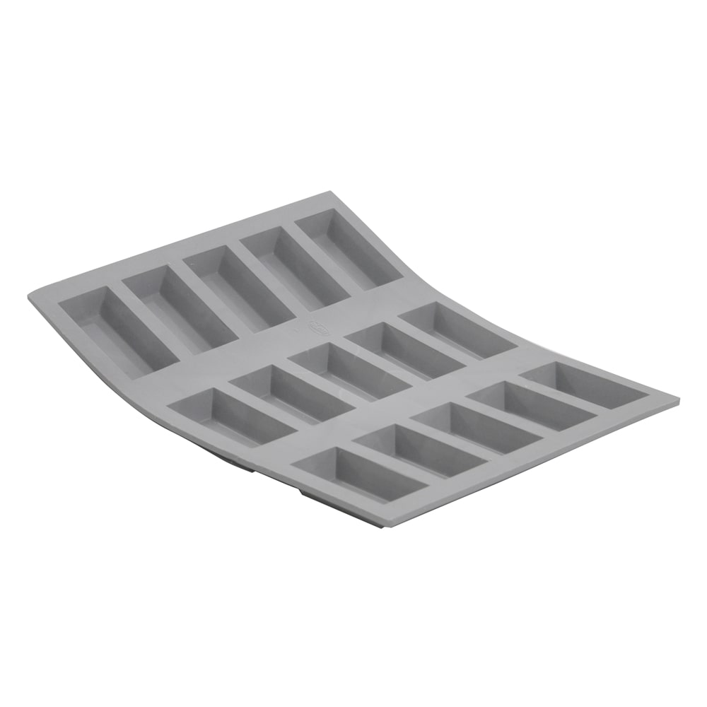 DE BUYER Moule 15 mini financier elastomoules Gris Rectangle Silicone