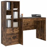 thumbnail of vidaXL Schreibtisch mit Schubladen 2 pcs Geräucherte Eiche