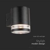 thumbnail of V-TAC VT-1145   Solar Wandlamp - IP54 - Zwarte behuizing - 70 Lumen - 3000K