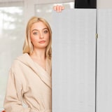 thumbnail of Relaxdays Paravent Raumteiler, HxB: 170x320 cm, faltbarer Raumtrenner, 8-teiliger Sichtschutz, Holz & Papierseil, braun