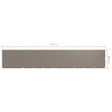 thumbnail of vidaXL Balkon-Sichtschutz Taupe 90x500 cm Oxford-Gewebe
