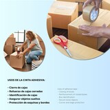thumbnail of m-office Cinta Adhesiva, Cinta Adhesiva Marrón de Embalar, Rollo de Cinta para Embalaje de Cajas, Envíos y Mudanza (1 und, 48mm x 120m)