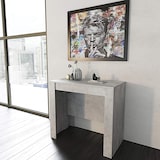 thumbnail of Tavolo Consolle Allungabile 3 Metri 14 Posti Salvaspazio Multiposizione Design Moderno Elegante Consolle Per Casa Ufficio 78 x 51 x 90 cm Grigio