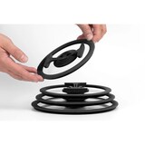 thumbnail of cookvision - Couvercle empilable en verre noir, diamètre 24 cm  6132410