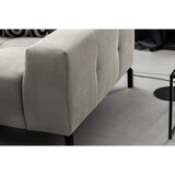 thumbnail of KAWOLA Sofa OHIO Ecksofa Feincord silber mit motorischem Sitzvorzug Recamiere links