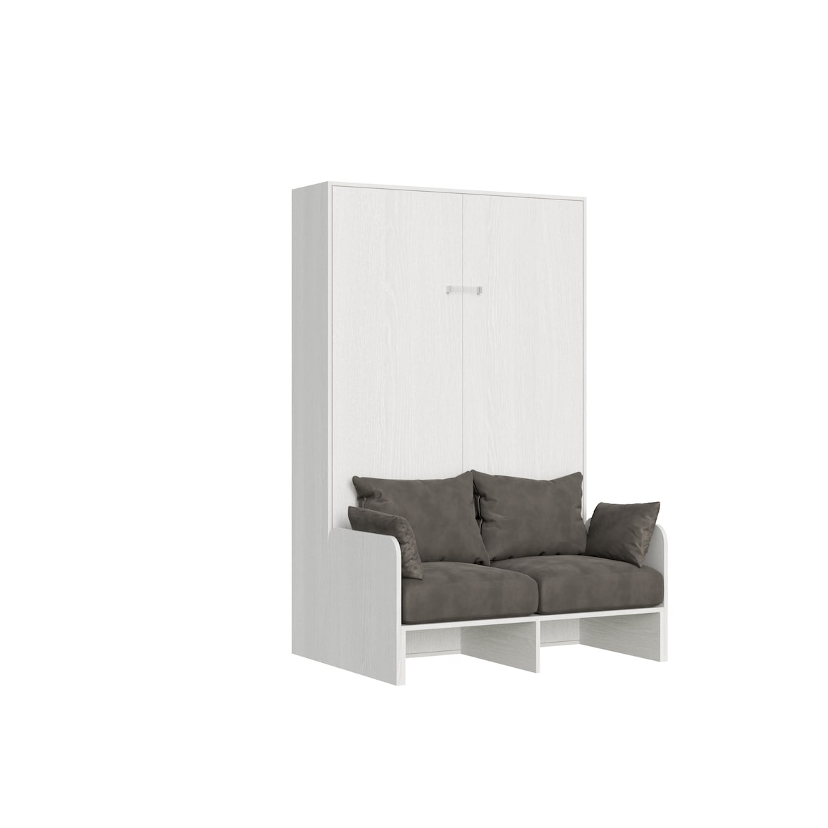 Bett 120 Kentaro vertikales Klappsofa Esche weiß Klappbett