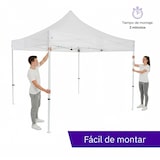 thumbnail of Carpa Cenador Plegable Profesional Aluminio Expert 3x6 Negro | Estructura Hexagonal 40x40x1,6 mm | Resistente para Exterior y Eventos