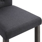 thumbnail of Esszimmerstühle VEDA 6er Set Dunkelgrau Stoff | Polsterstühle Küchenstuhl Wohnzimmerstühle Essstühle bequem