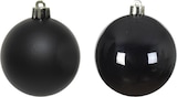 thumbnail of Weihnachtskugeln bruchfest 6cm Christbaumkugeln schwarz 12 Stück