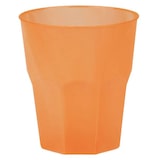 thumbnail of 20 Mehrweg Becher orange Plastikbecher 250ml Wiederverwendbar Frost bunt