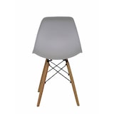 thumbnail of Modèle Don Rodrigo 2.0 Paquet de 4 chaises confidentes avec structure en bois de hêtre naturel. Fabriquées en PVC, avec assise tapissée.