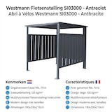 thumbnail of Westmann SI03000 Fietsoverkapping - Fietsenstalling/Rookruimte - 180x200x210 cm