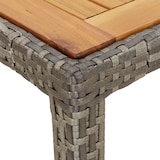 thumbnail of vidaXL Gartentisch Grau 150x90x75 cm Poly-Rattan