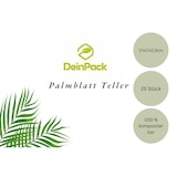 thumbnail of DeinPack 25Palmblatt Teller eckig 17x17x2,5cm
